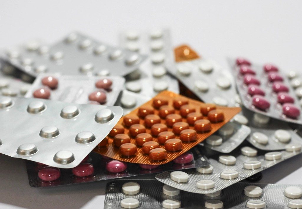 A heap of tablet blister packs